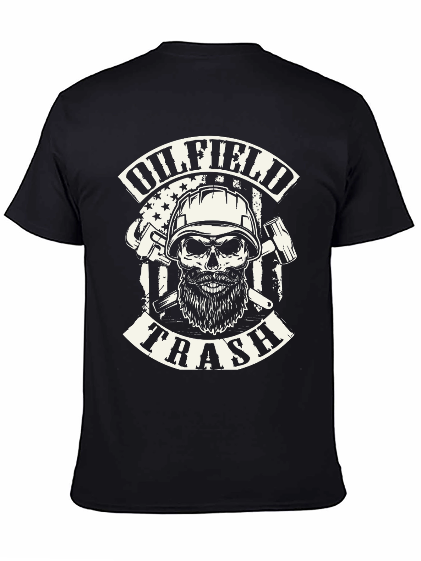 Oilfield Trash Skull T-Shirt - Black Graphic Tee