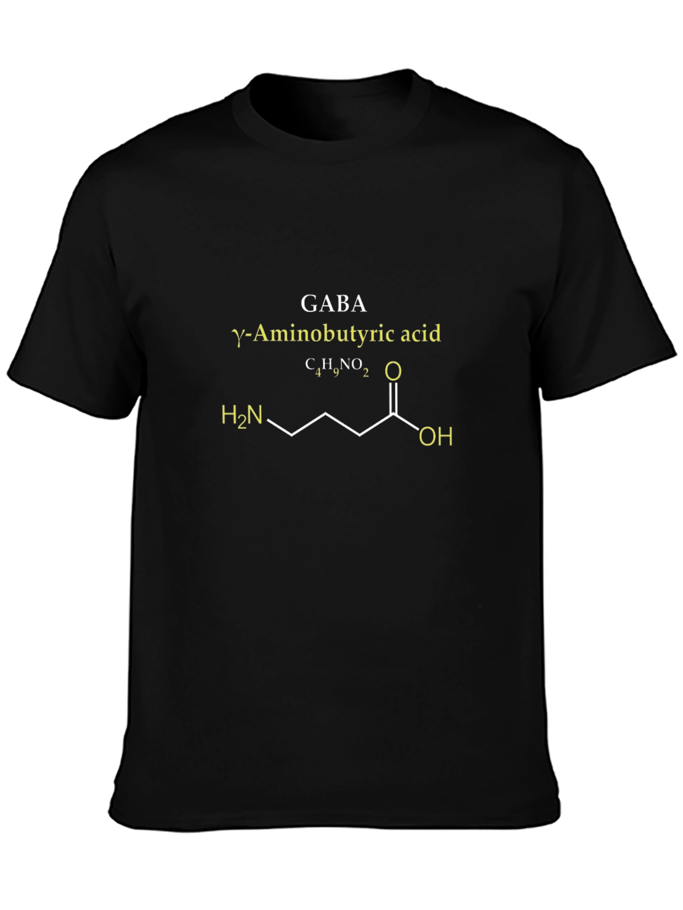 GABA Molecule Graphic T-Shirt - Science & Chemistry