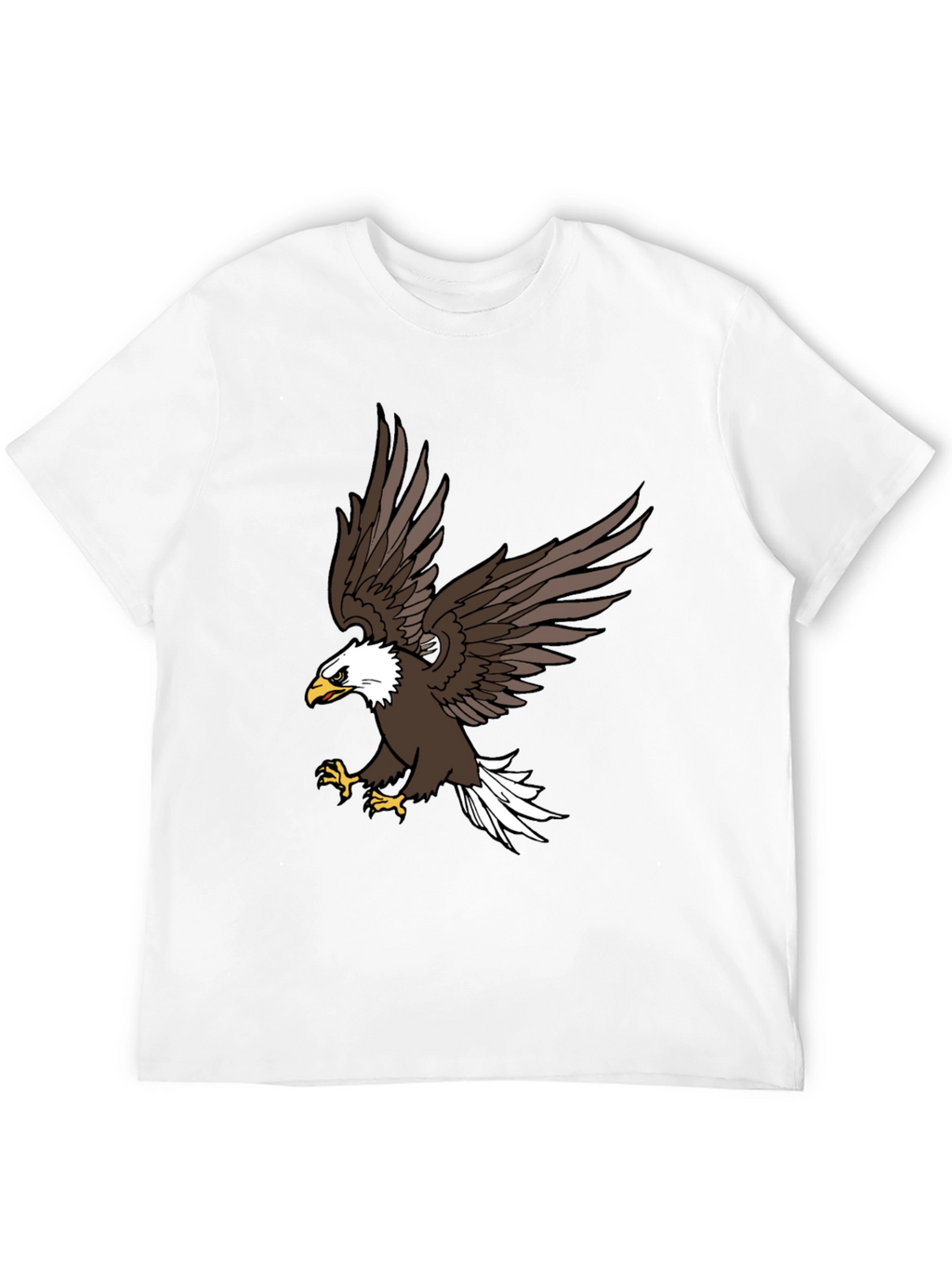 Mens Black Eagle Graphic T-Shirt