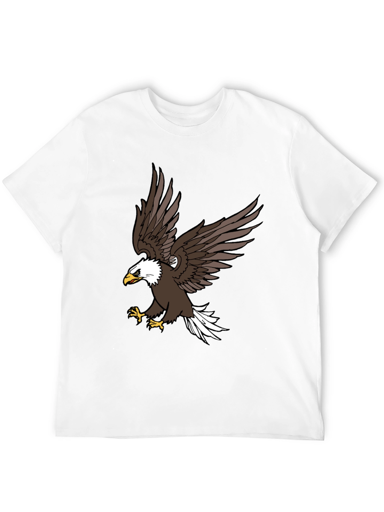 Mens Black Eagle Graphic T-Shirt