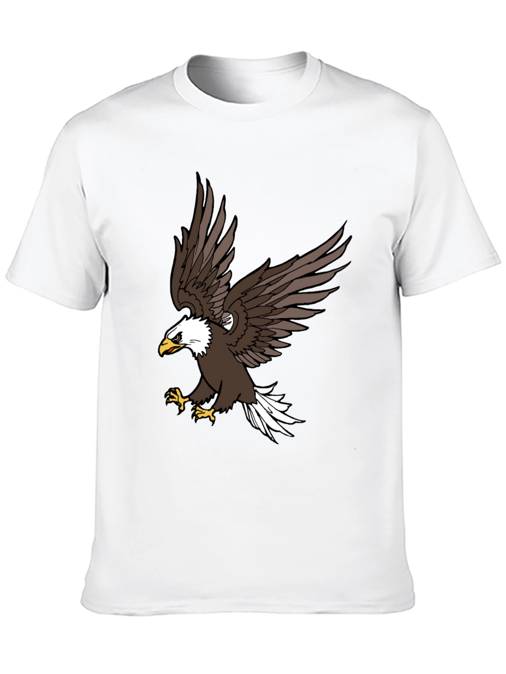 Mens Black Eagle Graphic T-Shirt