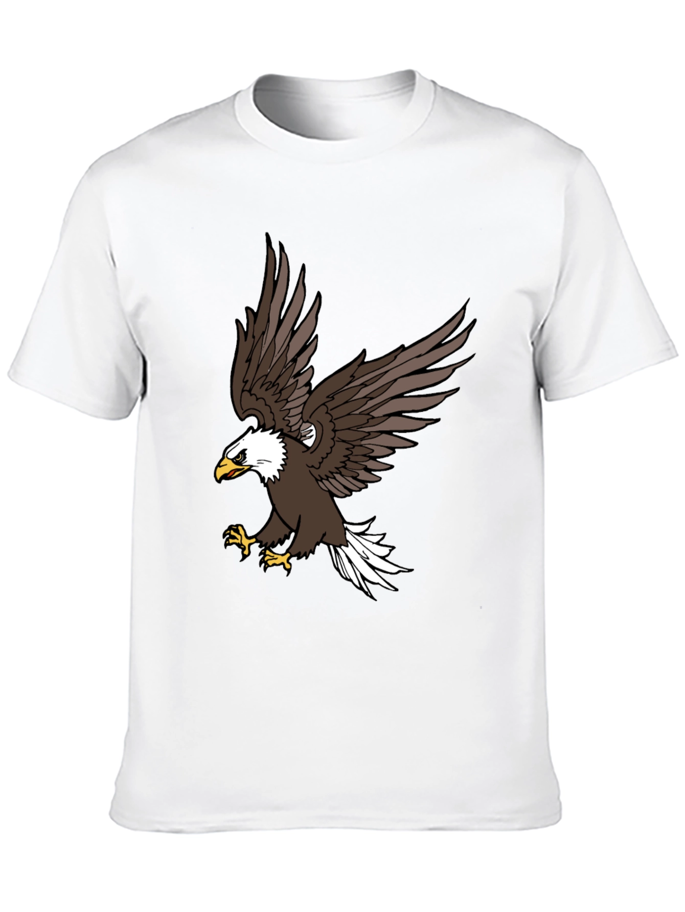 Mens Black Eagle Graphic T-Shirt
