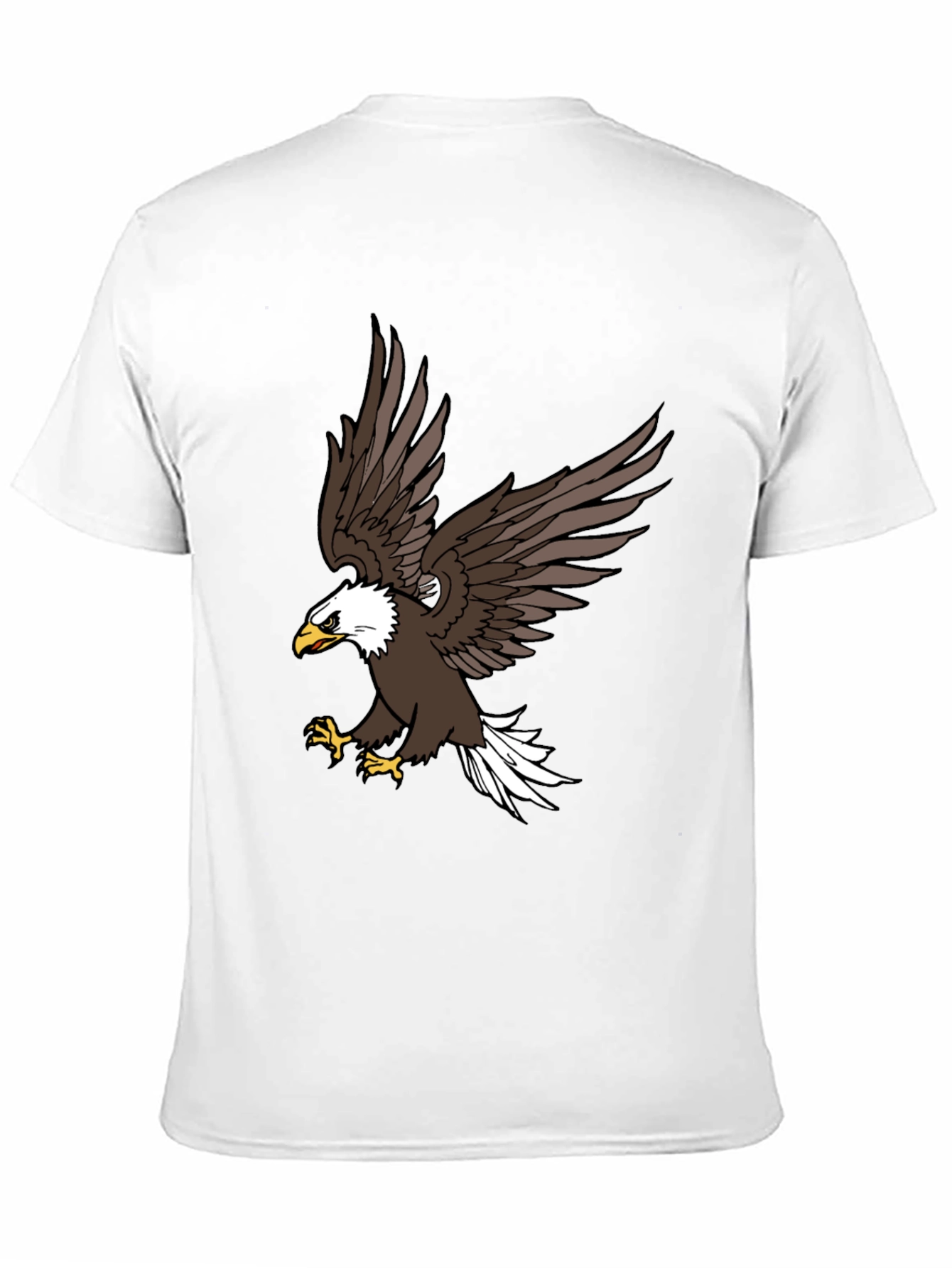 Mens Black Eagle Graphic T-Shirt