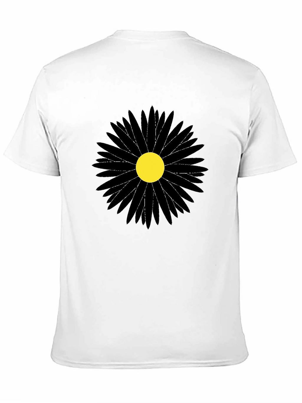 Black Flower Graphic Tee - Stylish Mens T-Shirt