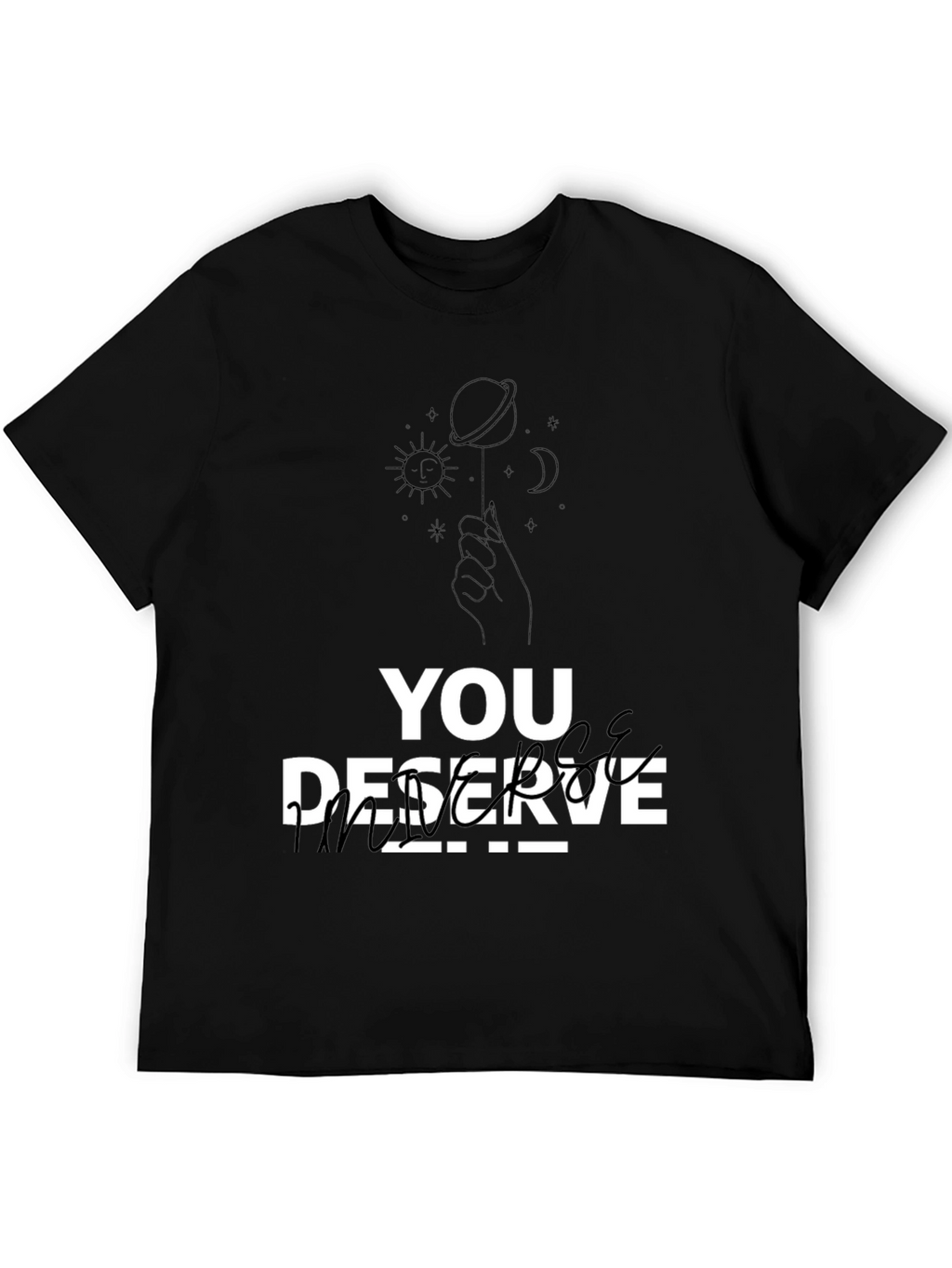 You Deserve Peace T-Shirt - Black Graphic Tee