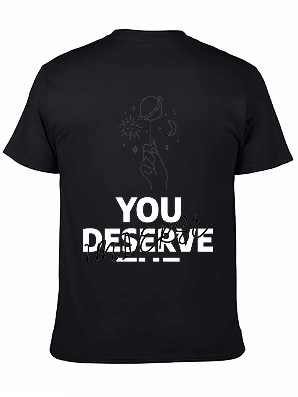 You Deserve Peace T-Shirt - Black Graphic Tee