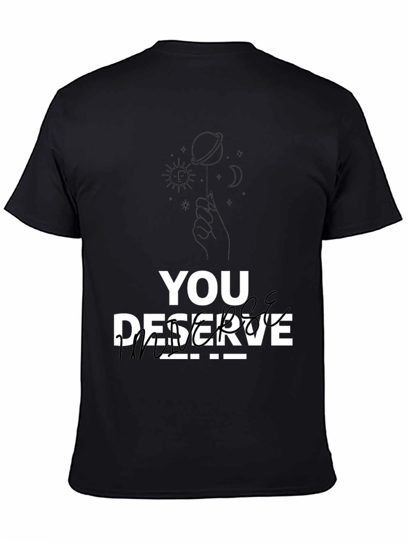 You Deserve Peace T-Shirt - Black Graphic Tee
