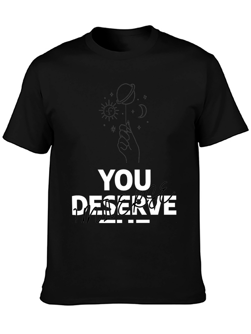 You Deserve Peace T-Shirt - Black Graphic Tee