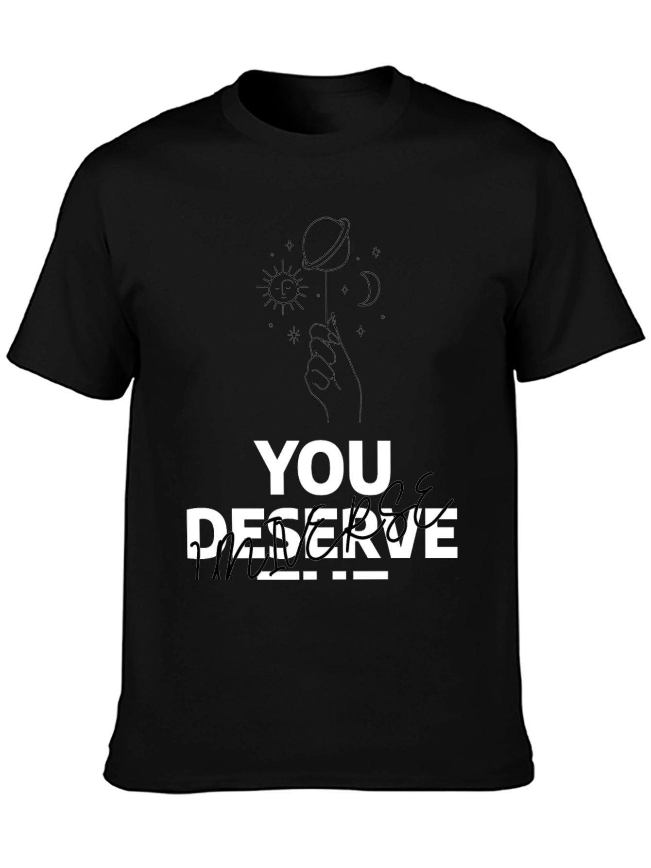 You Deserve Peace T-Shirt - Black Graphic Tee