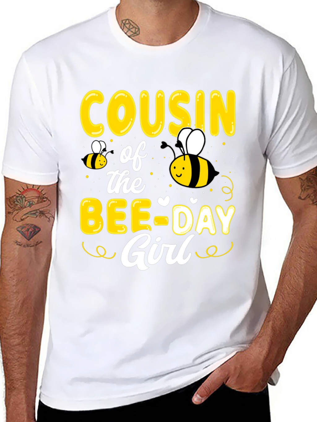 Cousin of the Bee-Day Girl T-Shirt Birthday Tee