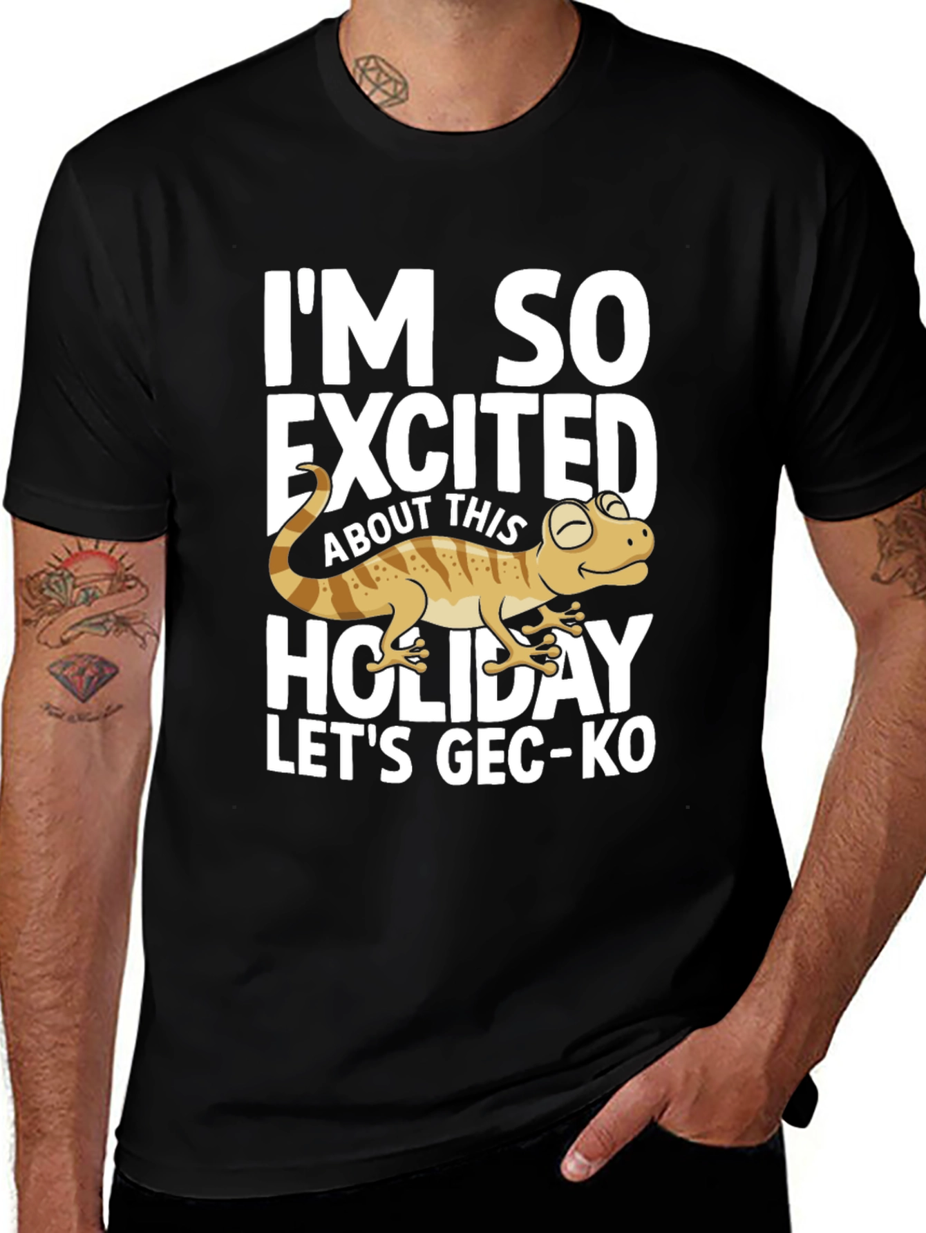 Funny Gecko Holiday T-Shirt