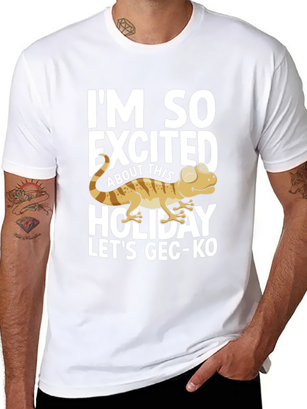 Funny Gecko Holiday T-Shirt