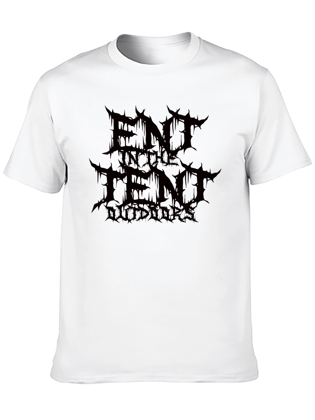 Ent Tent Outdoors Black Graphic T-Shirt
