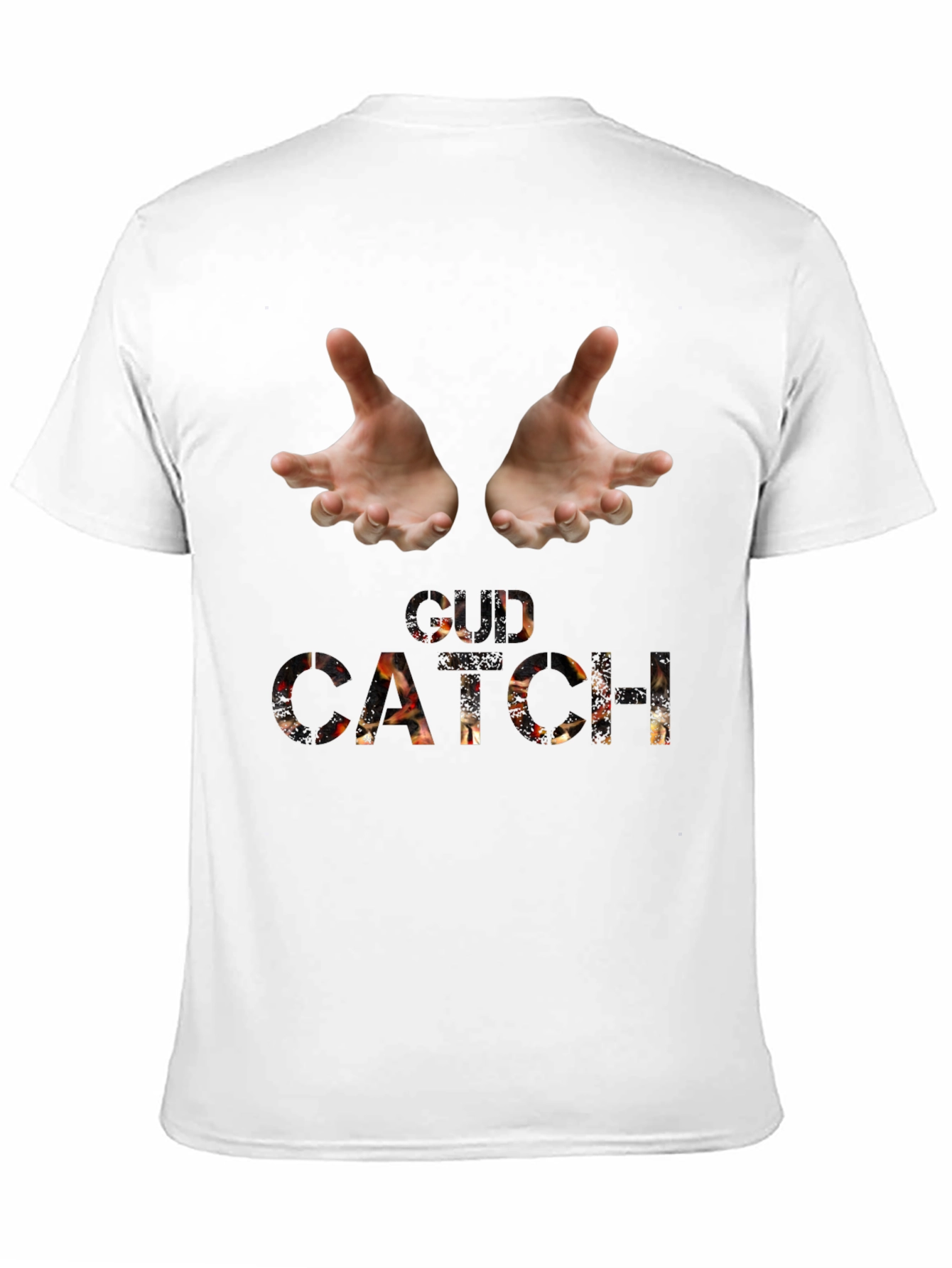 Catch Graphic Tee - Black Cotton Blend