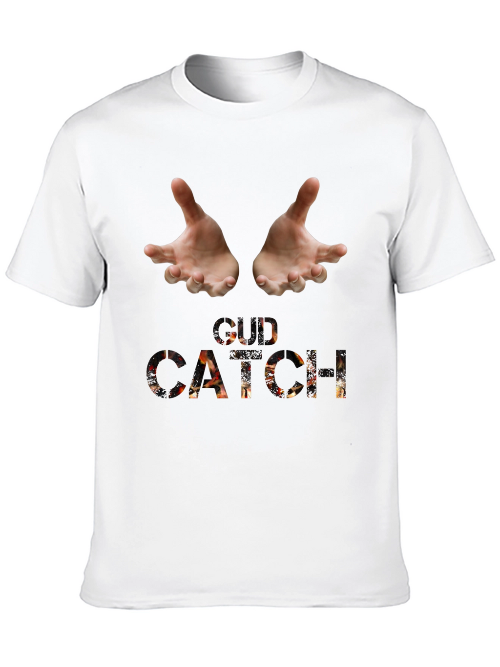 Catch Graphic Tee - Black Cotton Blend