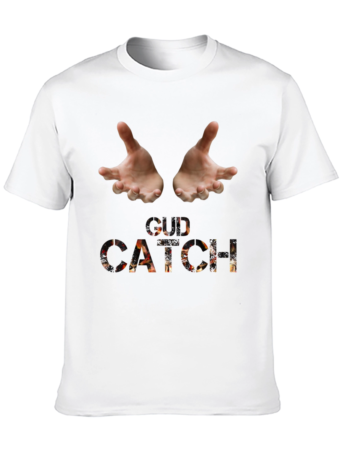 Catch Graphic Tee - Black Cotton Blend