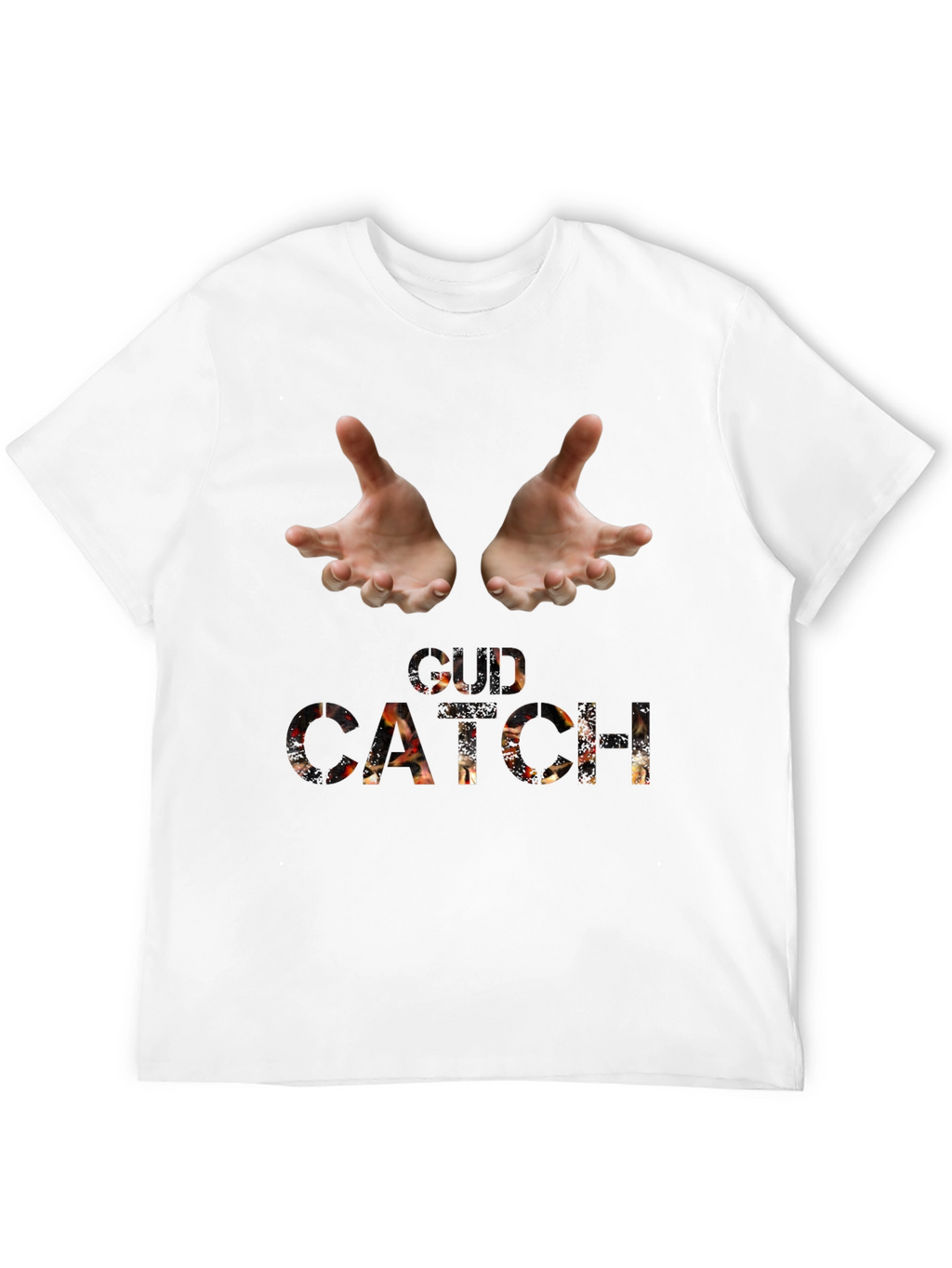Catch Graphic Tee - Black Cotton Blend