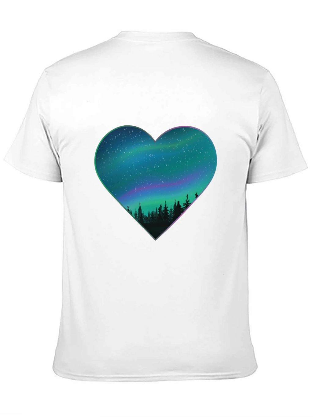 Northern Lights Heart Graphic Tee