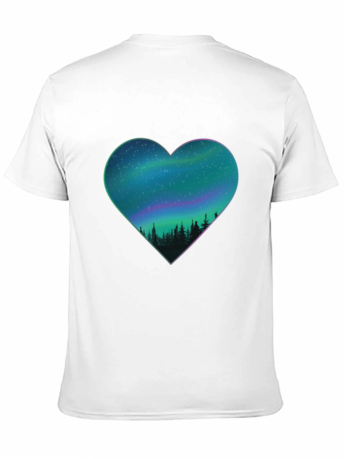 Northern Lights Heart Graphic Tee