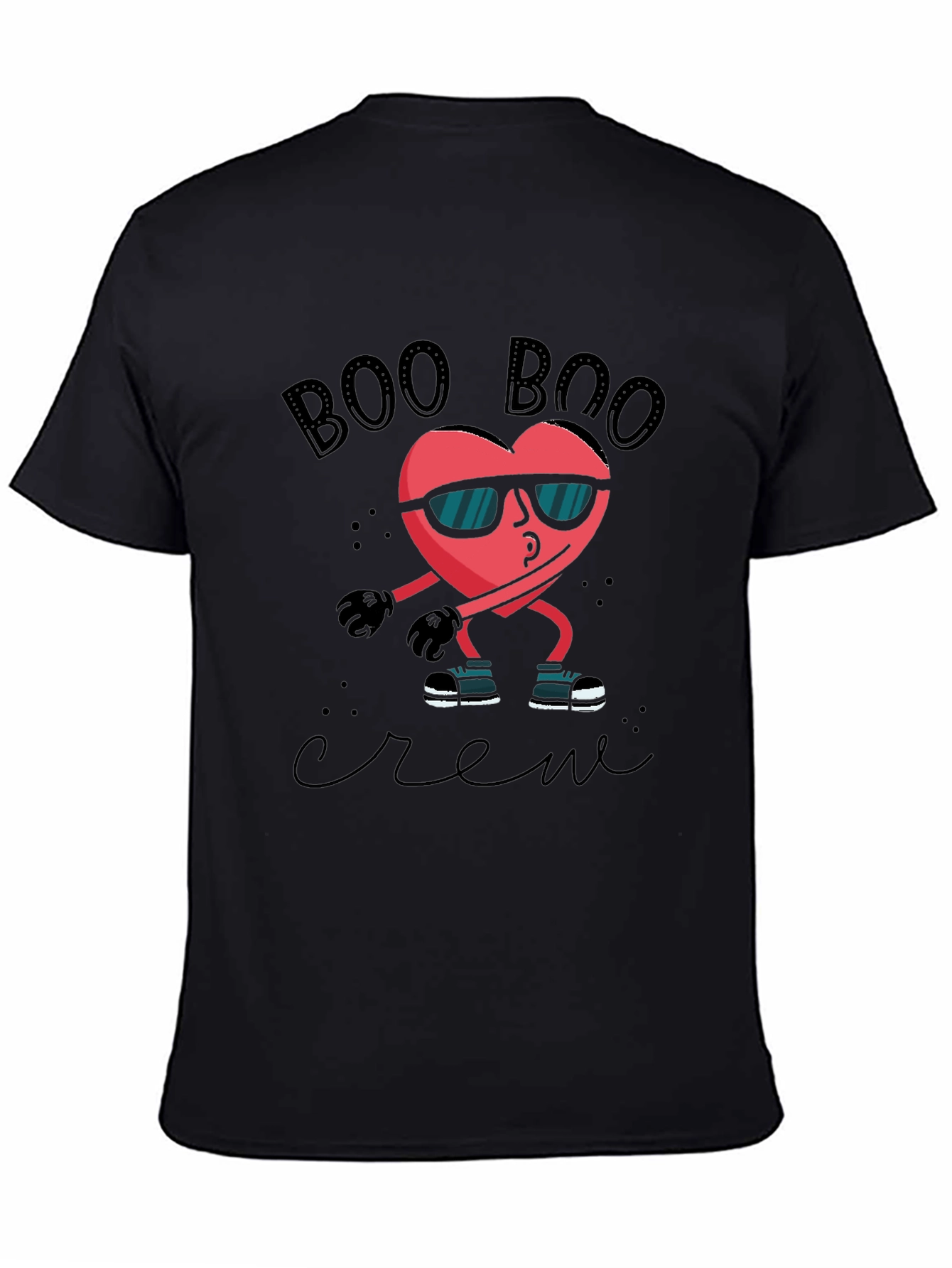 Boo Boo Crew Heart Graphic Tee - Fun Valentines Day Shirt