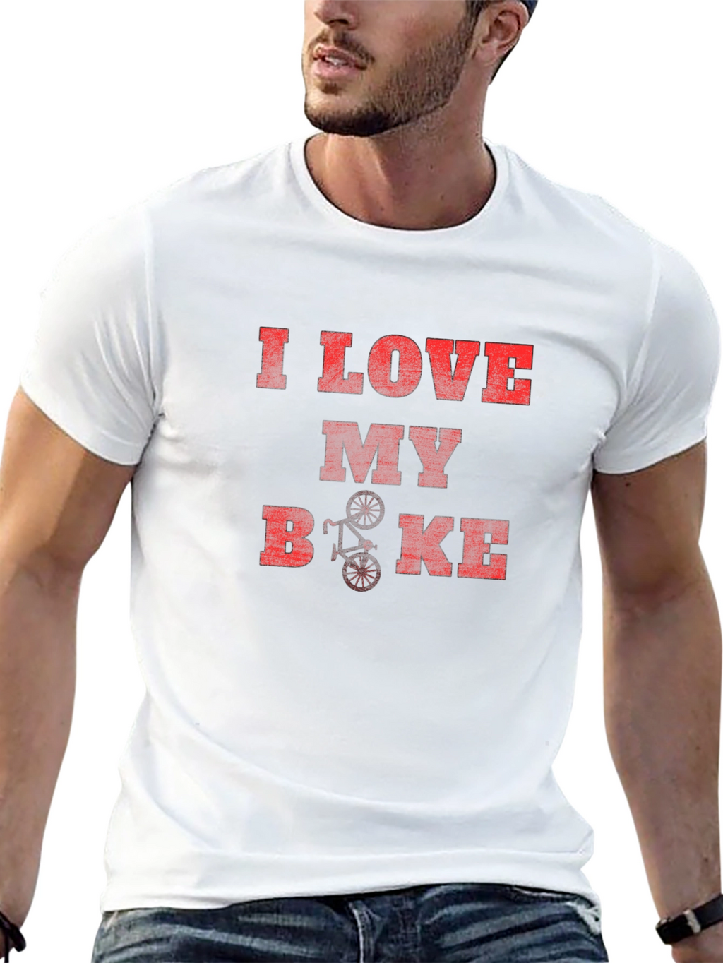 I Love My Bike Graphic T-Shirt - Casual Style