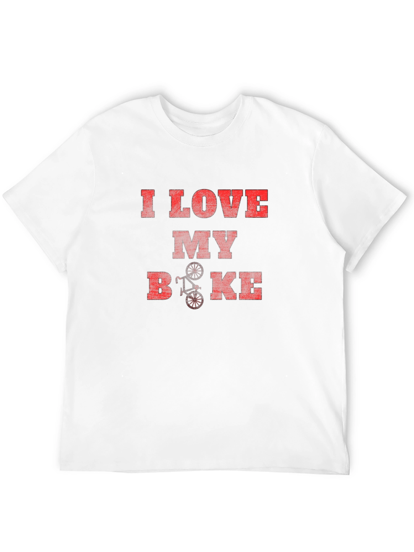 I Love My Bike Graphic T-Shirt - Casual Style