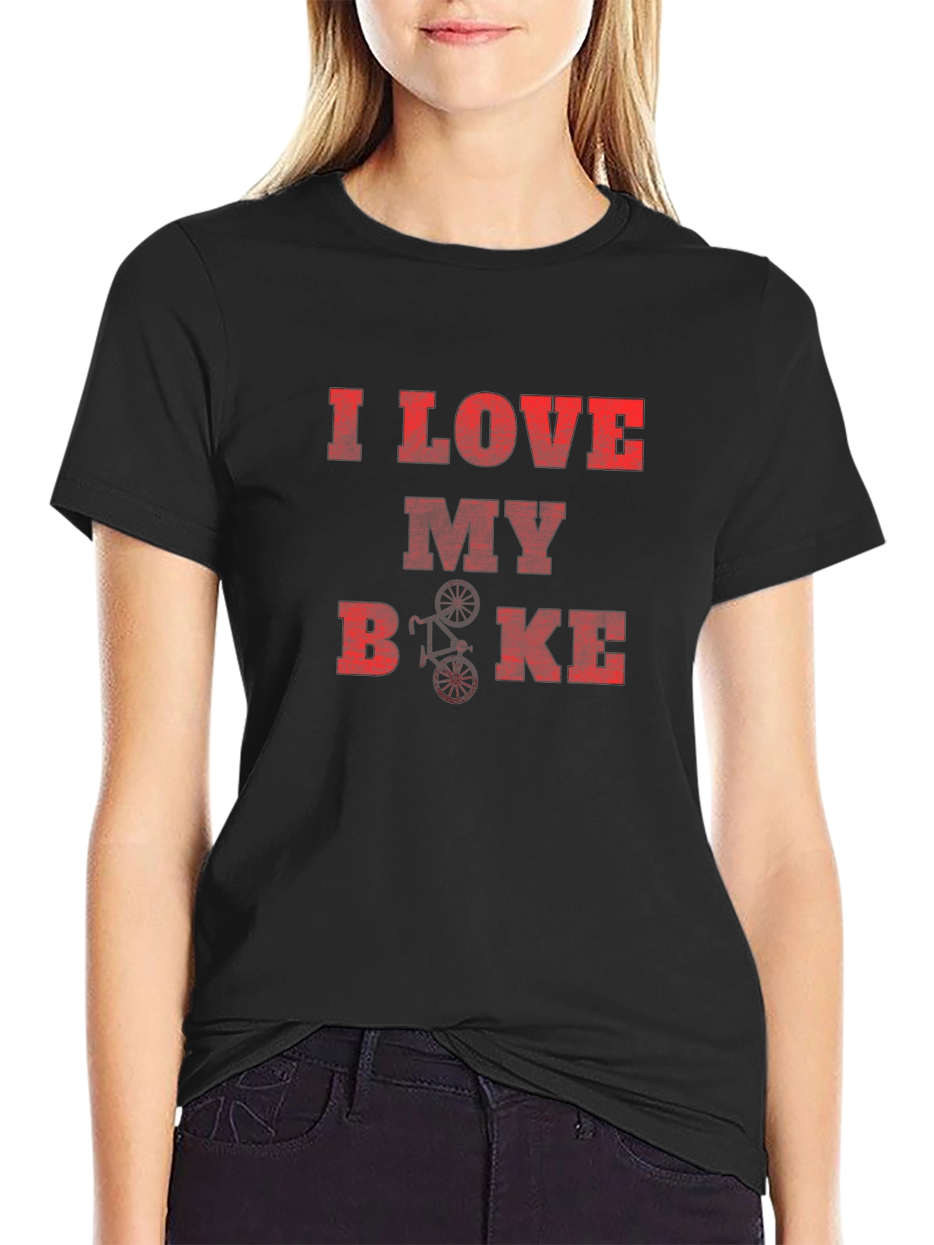 I Love My Bike Graphic T-Shirt - Casual Style