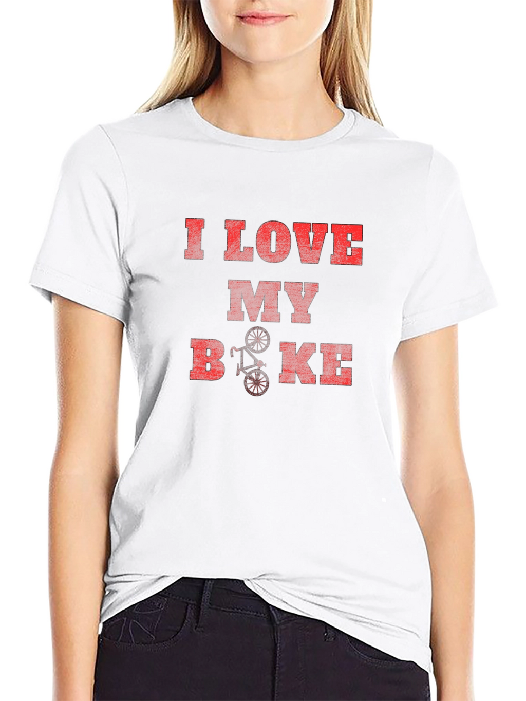 I Love My Bike Graphic T-Shirt - Casual Style