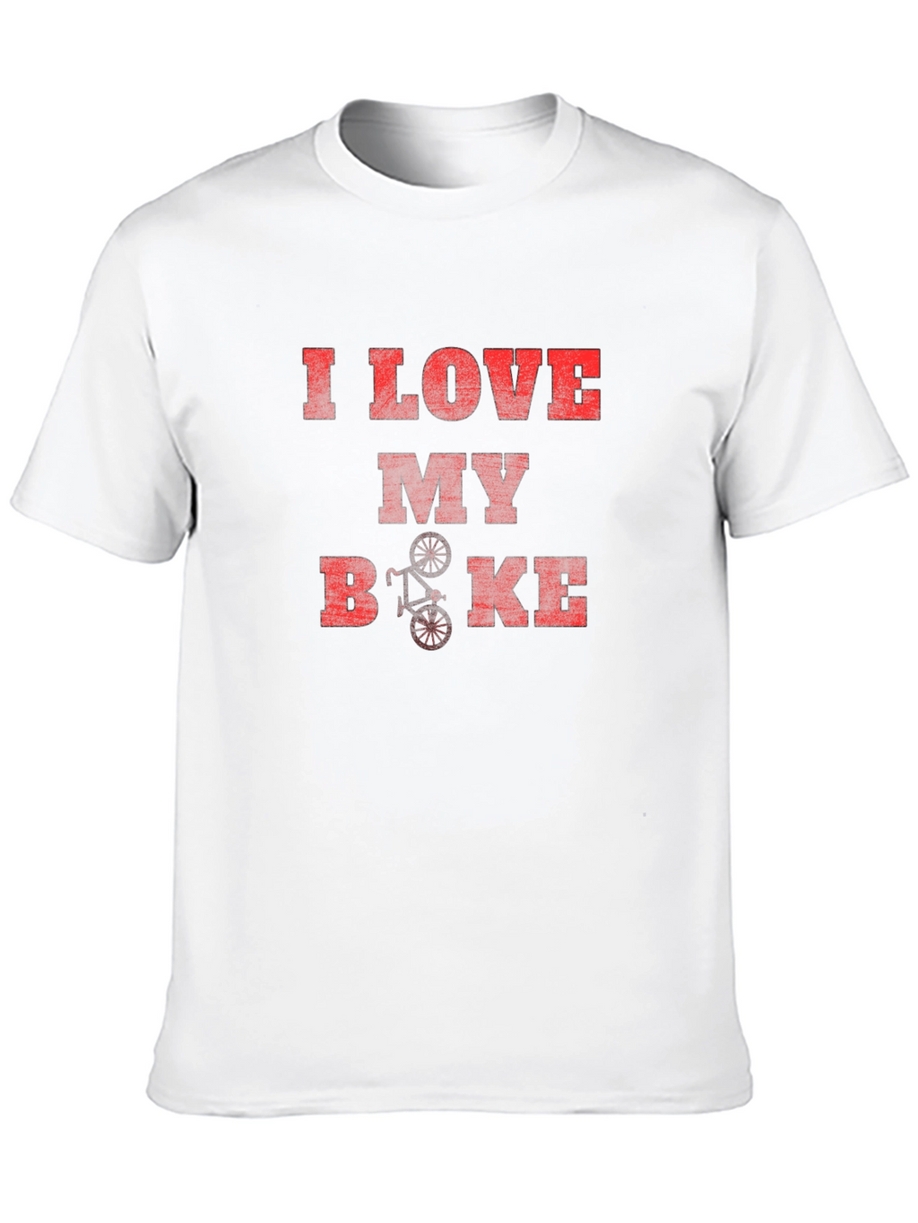 I Love My Bike Graphic T-Shirt - Casual Style