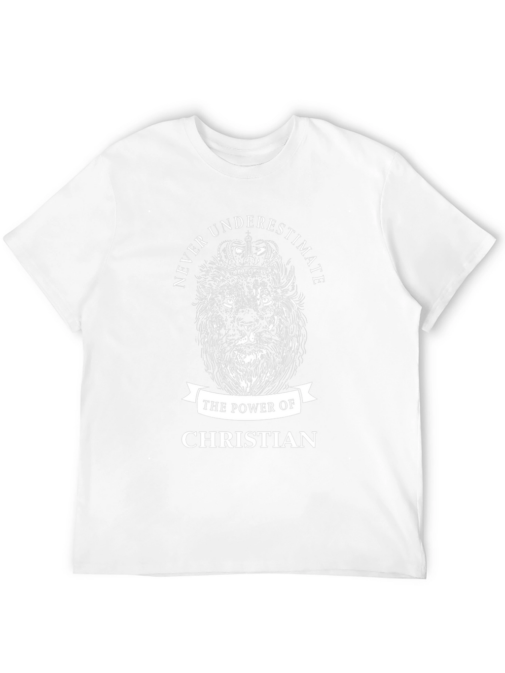 Lion Crown Christian Power Graphic Tee