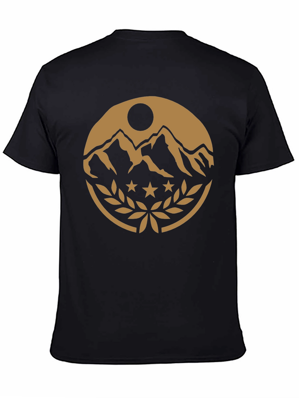 Mountain Peak Emblem Black T-Shirt