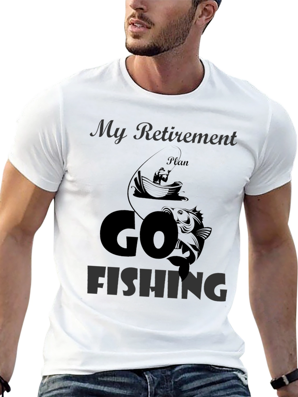 Retirement Plan Fishing T-Shirt