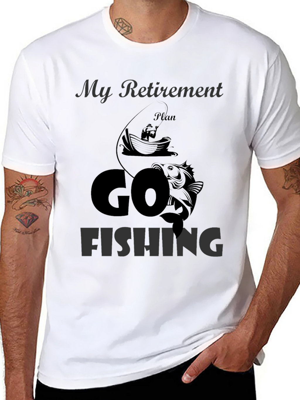 Retirement Plan Fishing T-Shirt