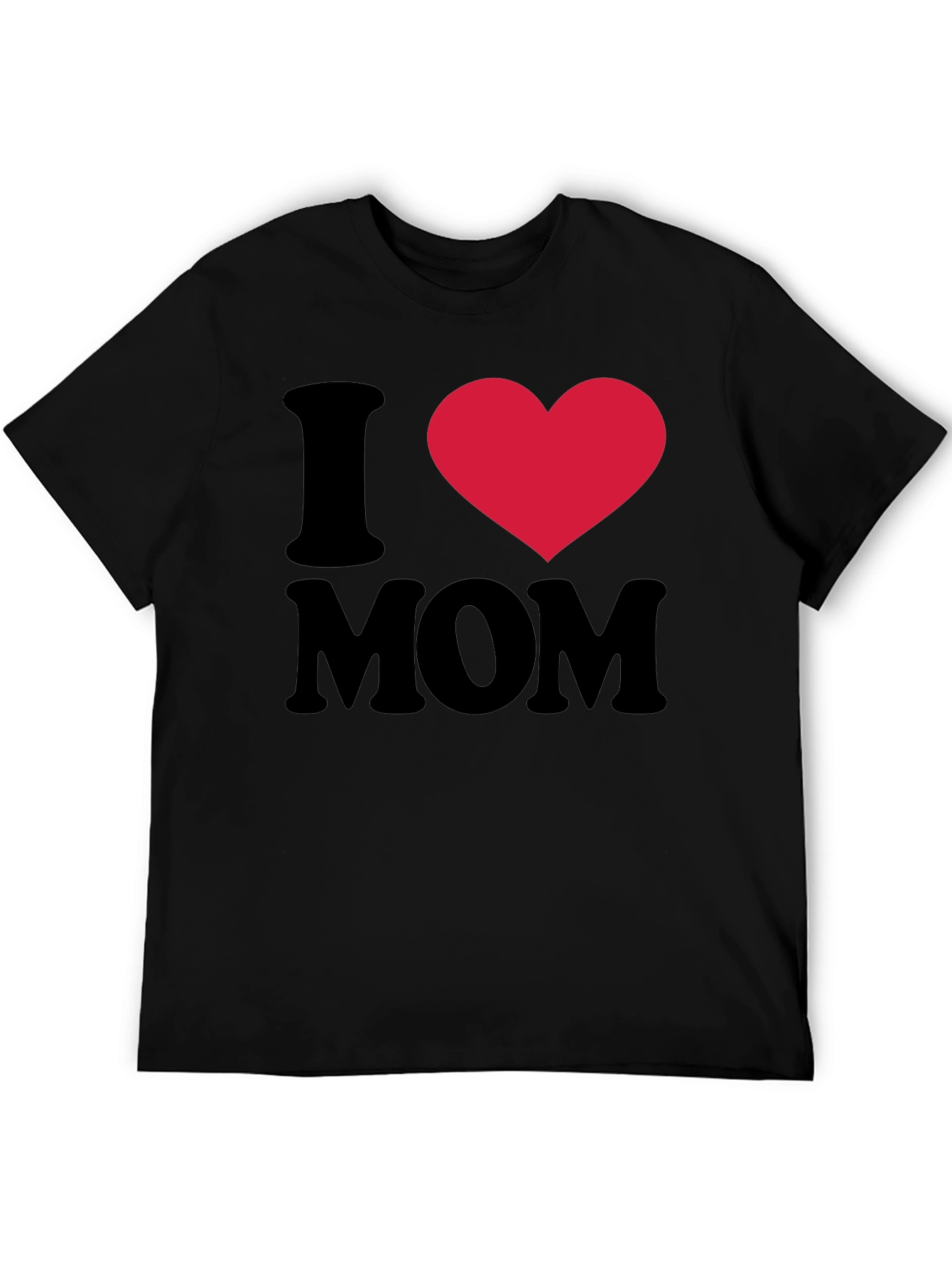 I Heart Mom Black T-Shirt