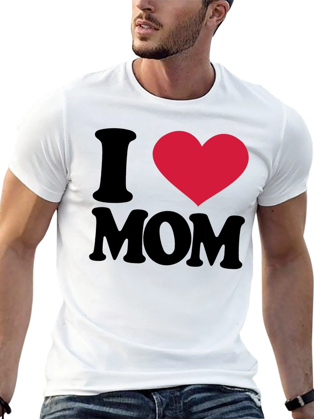 I Heart Mom Black T-Shirt