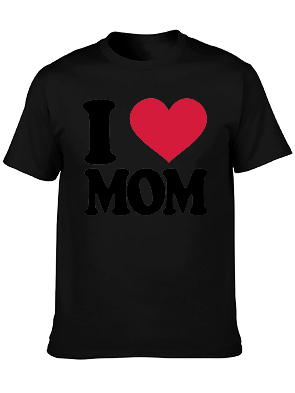 I Heart Mom Black T-Shirt