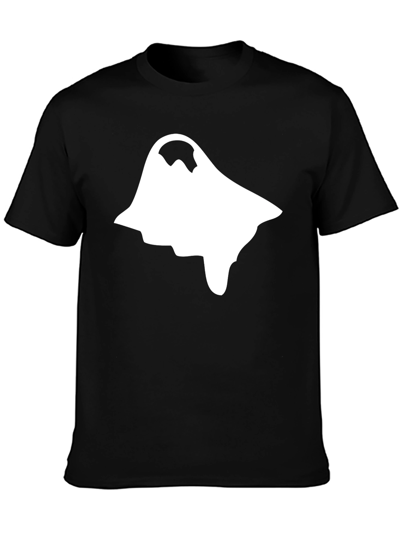 Ghost Graphic Black T-Shirt - Halloween Style