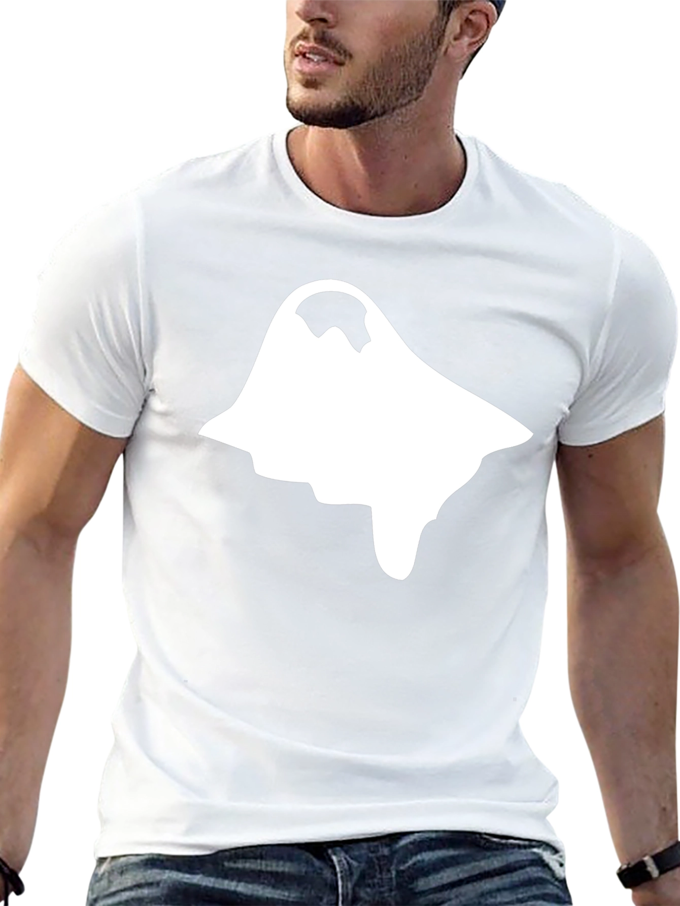 Ghost Graphic Black T-Shirt - Halloween Style