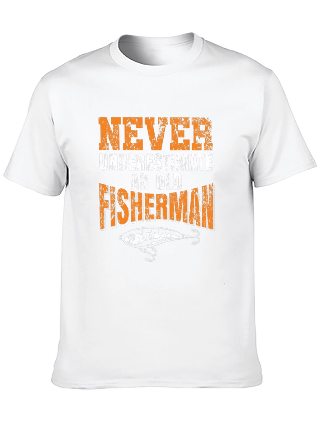 Never Underestimate an Old Fisherman Graphic T-Shirt