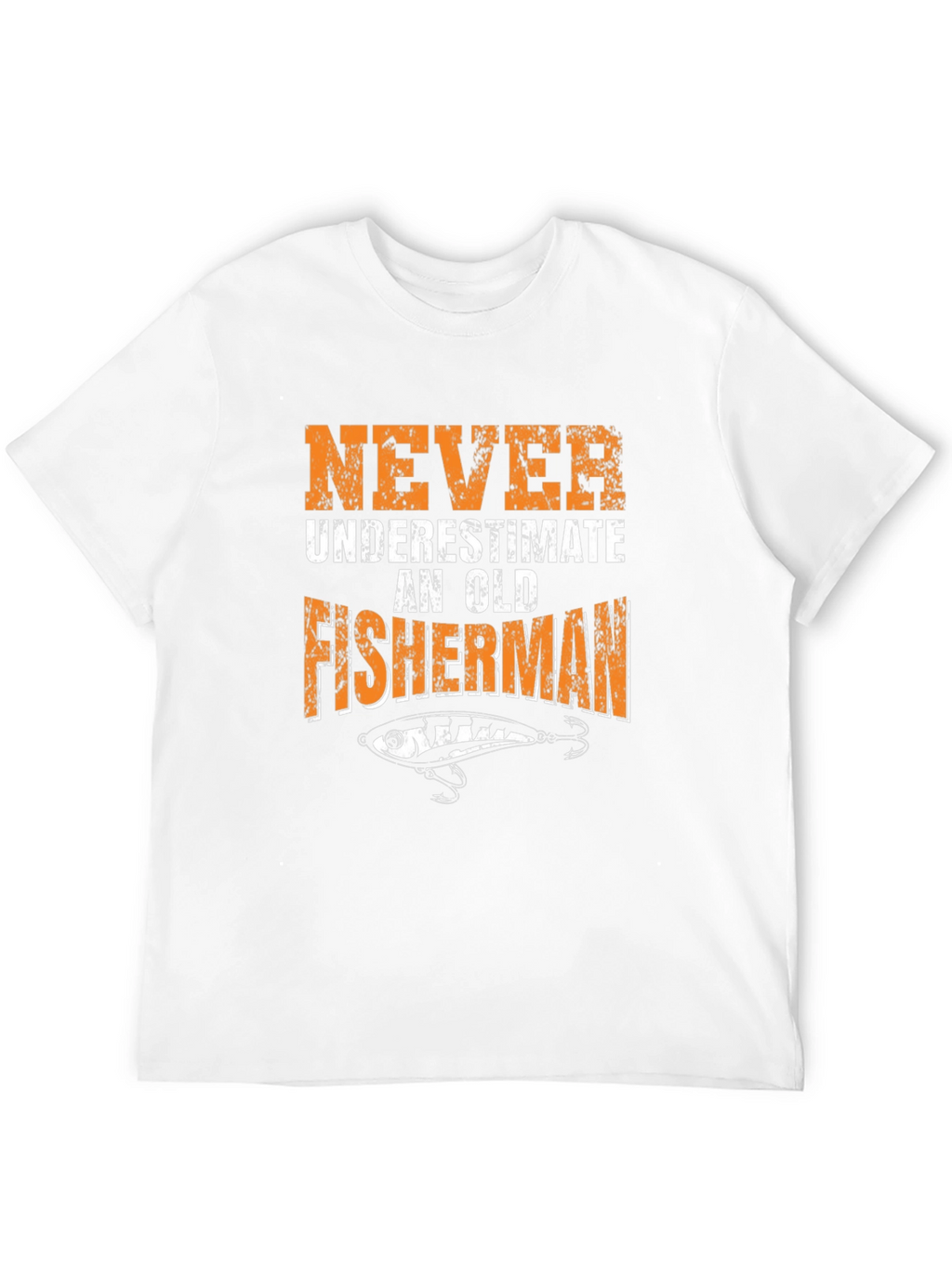 Never Underestimate an Old Fisherman Graphic T-Shirt