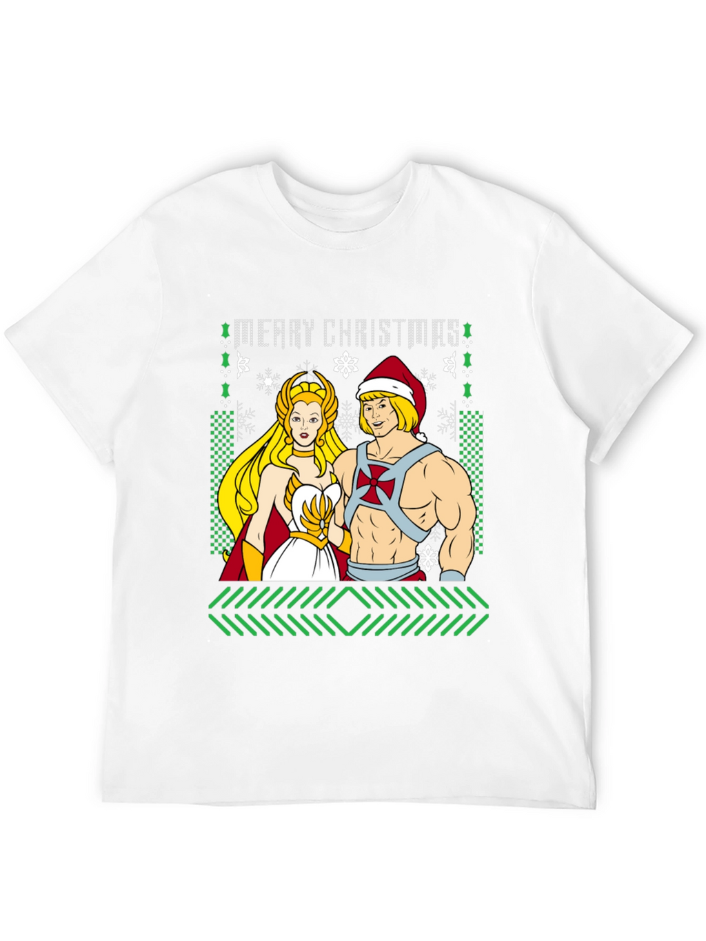 He-Man & She-Ra Merry Christmas Ugly Sweater T-Shirt
