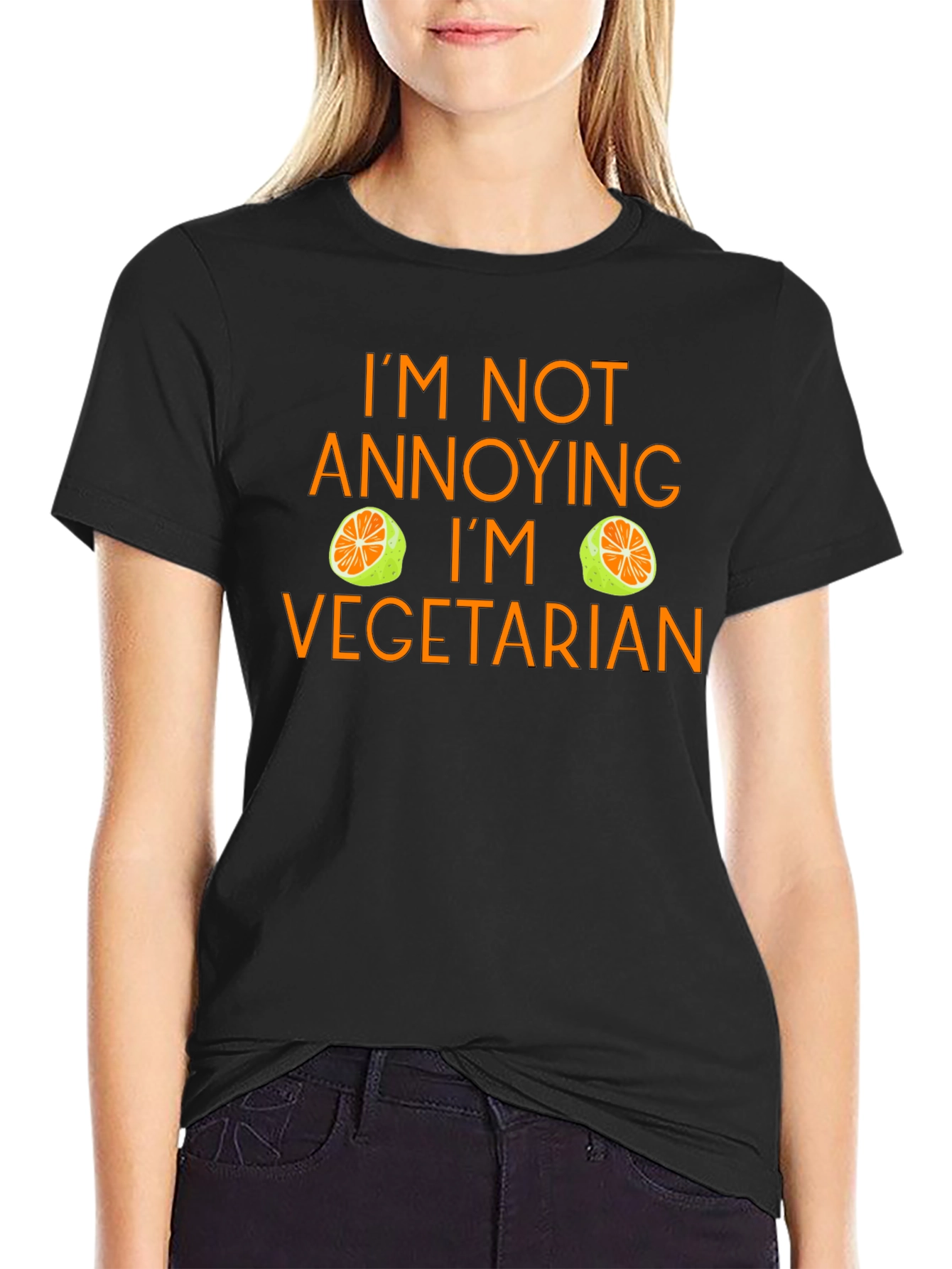 Vegetarian Graphic Tee - Im Not Annoying Funny T-Shirt
