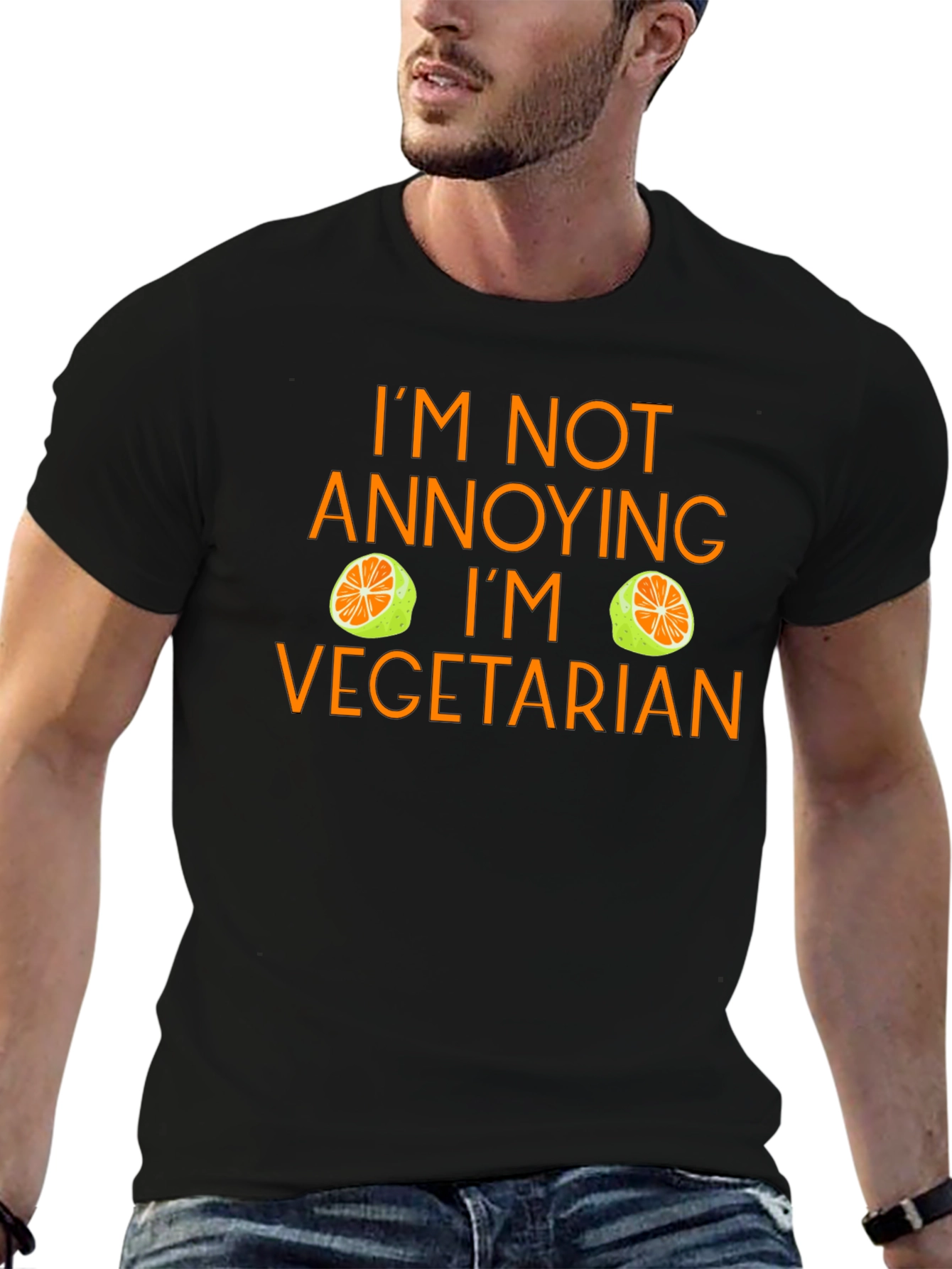 Vegetarian Graphic Tee - Im Not Annoying Funny T-Shirt