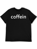 Caffein T-Shirt - Black Cotton Novelty Tee