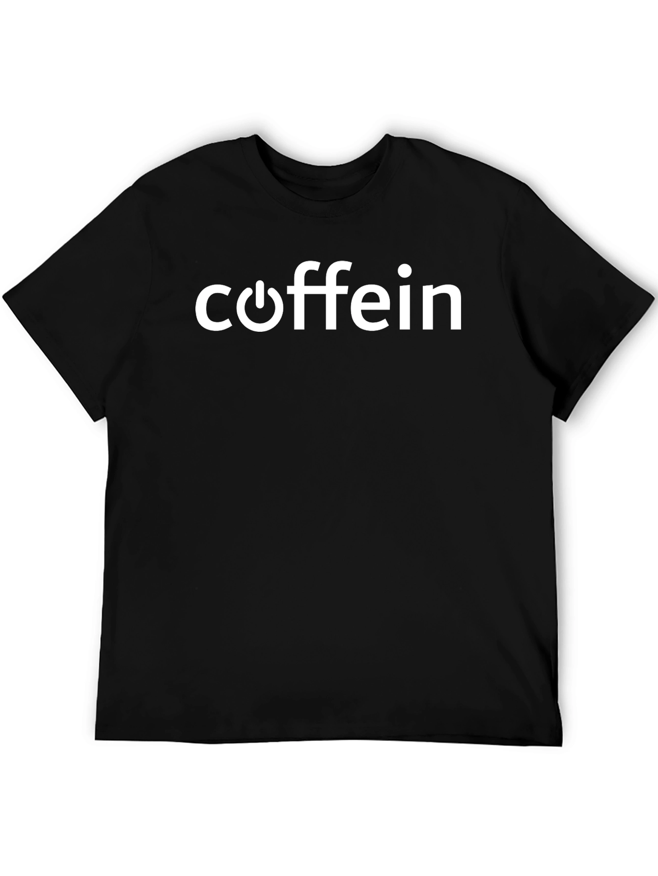 Caffein T-Shirt - Black Cotton Novelty Tee