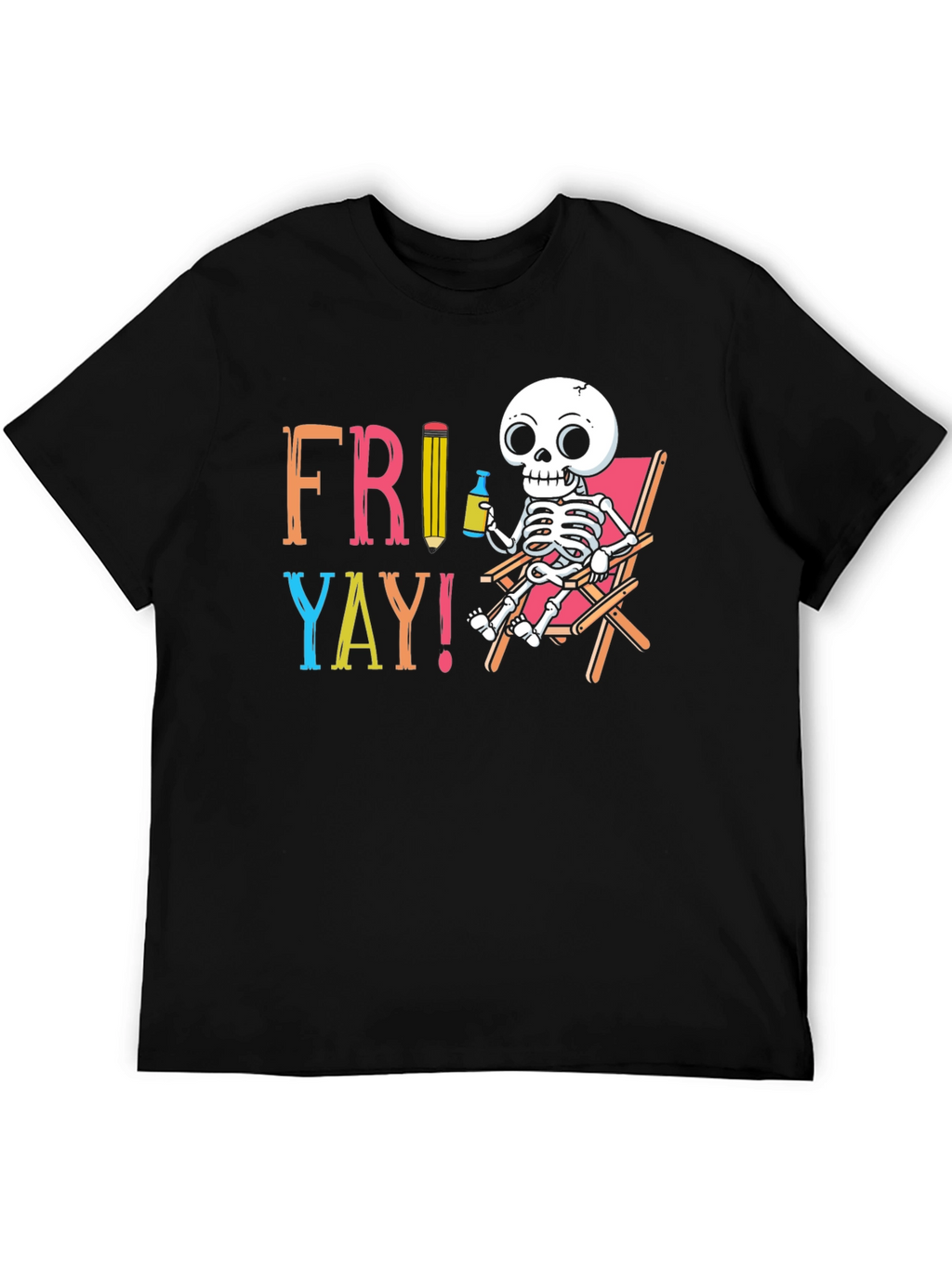 Fri-Yay Skeleton Graphic T-Shirt