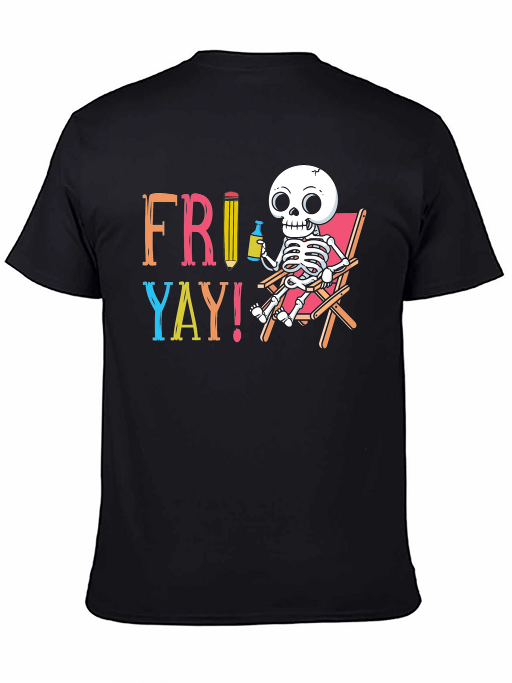 Fri-Yay Skeleton Graphic T-Shirt