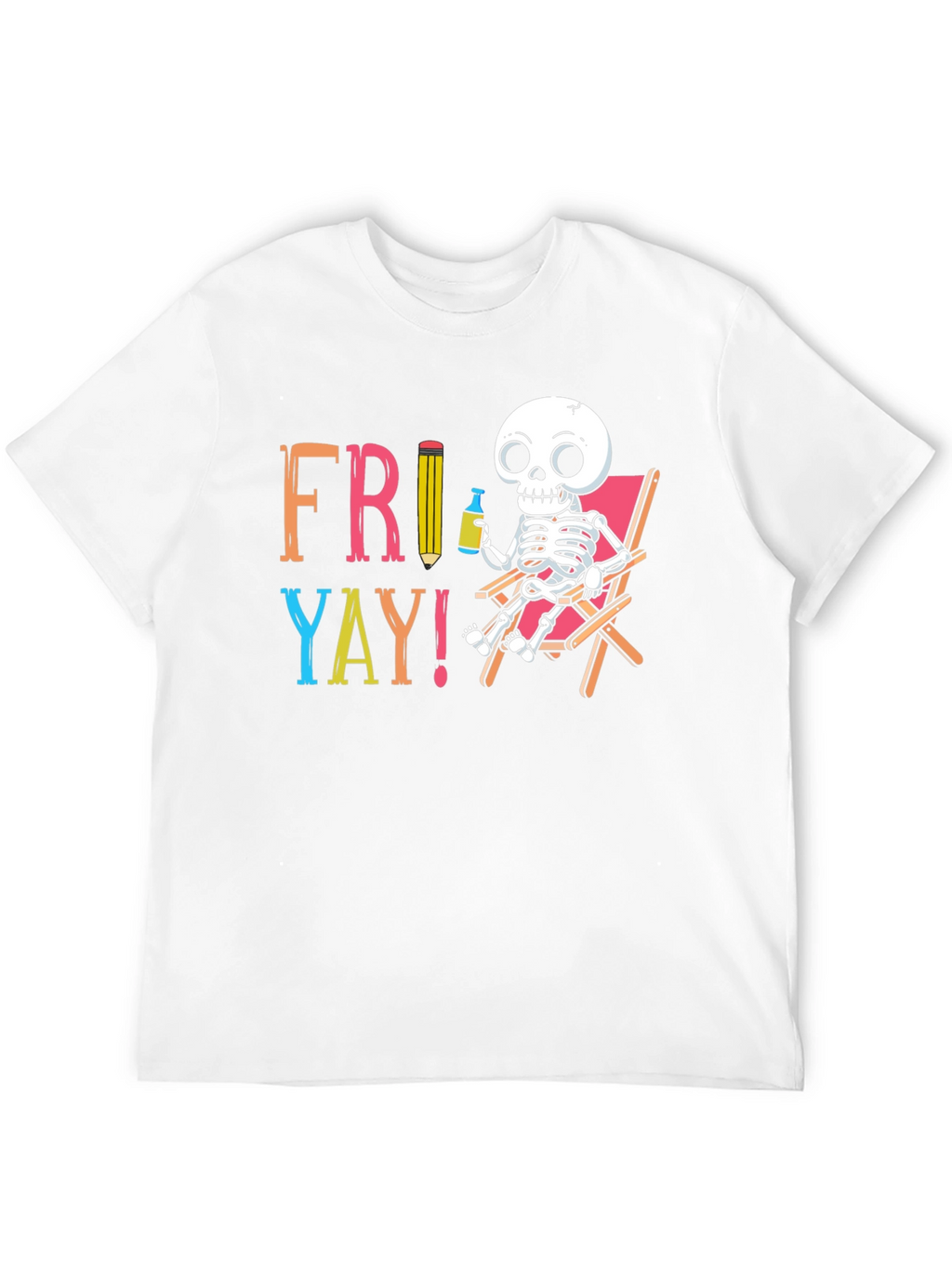 Fri-Yay Skeleton Graphic T-Shirt