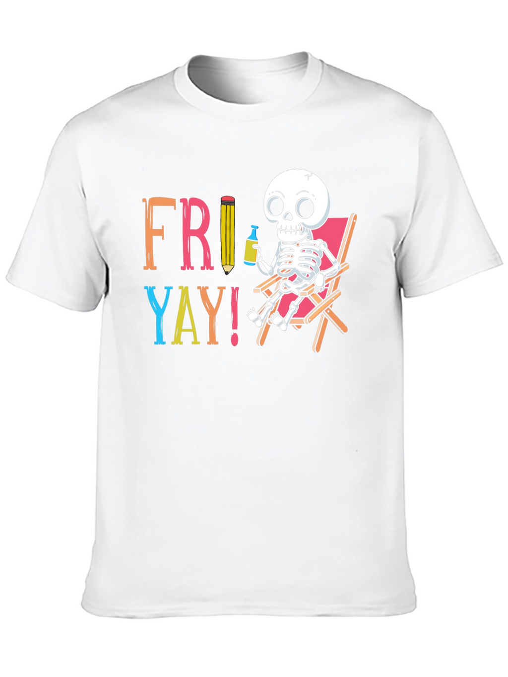 Fri-Yay Skeleton Graphic T-Shirt