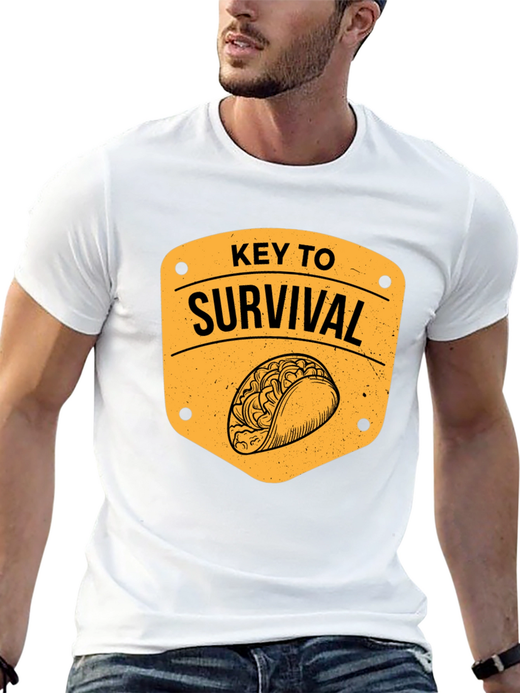 Taco Key to Survival Graphic T-Shirt